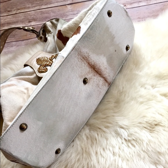 Bridget Shuster Calf Hair Fleur De Lis Bag - Picture 6 of 8